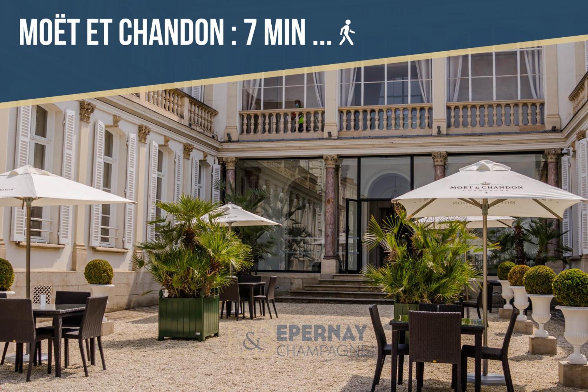 Jacuzzi Terrasse 86 - Terrasse & Climatisation - 4 Personnes - Bnb エペルネー エクステリア 写真